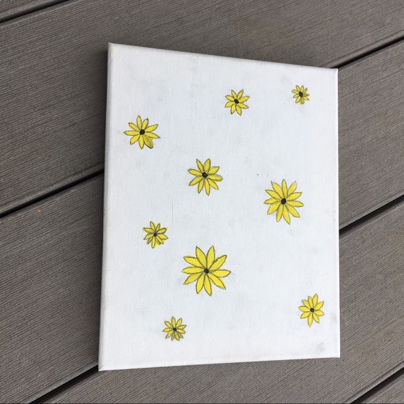 White based sunflower painting 🌻 - Picture 3 of 3